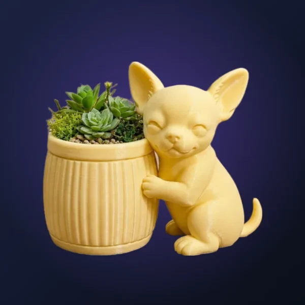 Plantenpot met dier – Chihuahua